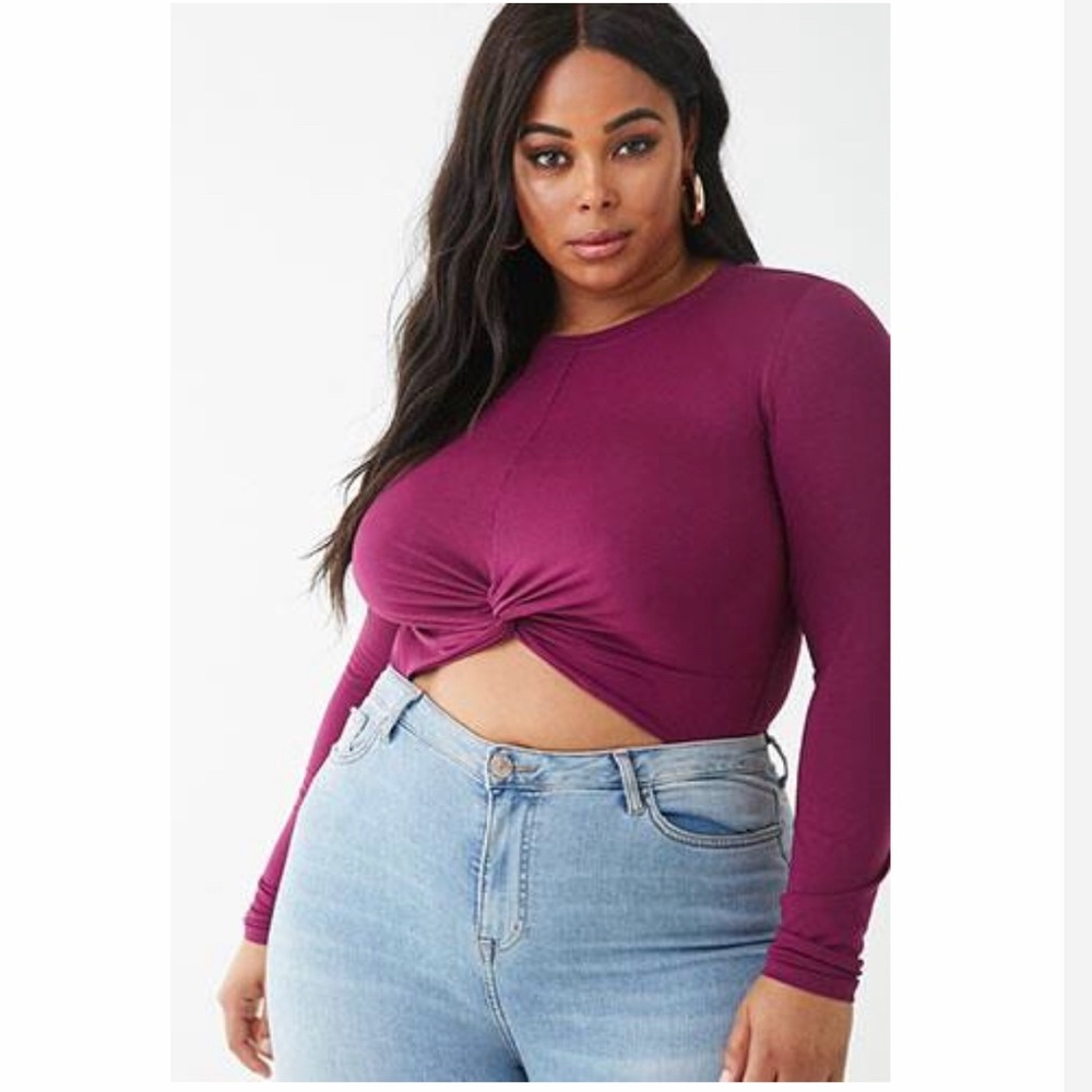 Twist front cut out body suit